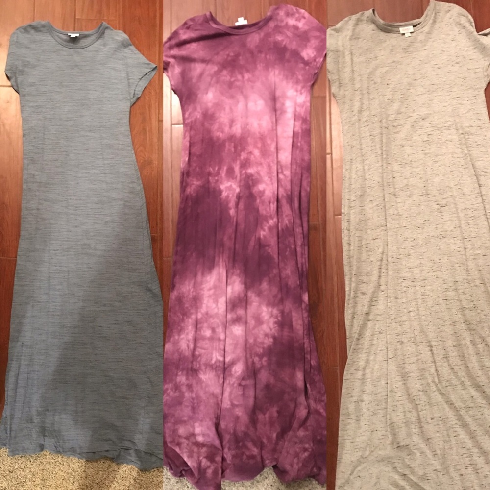 3 LuLaRoe Maria dress bundle
